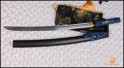 9260 Spring Steel Katana Japanese Sword iron Tsuba Unokubi-Zukuri Blade