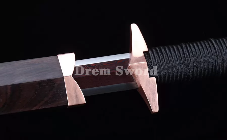 Top Quality Chinese Sword 汉剑 Refine Folded Steel red copper battle ready sharp.