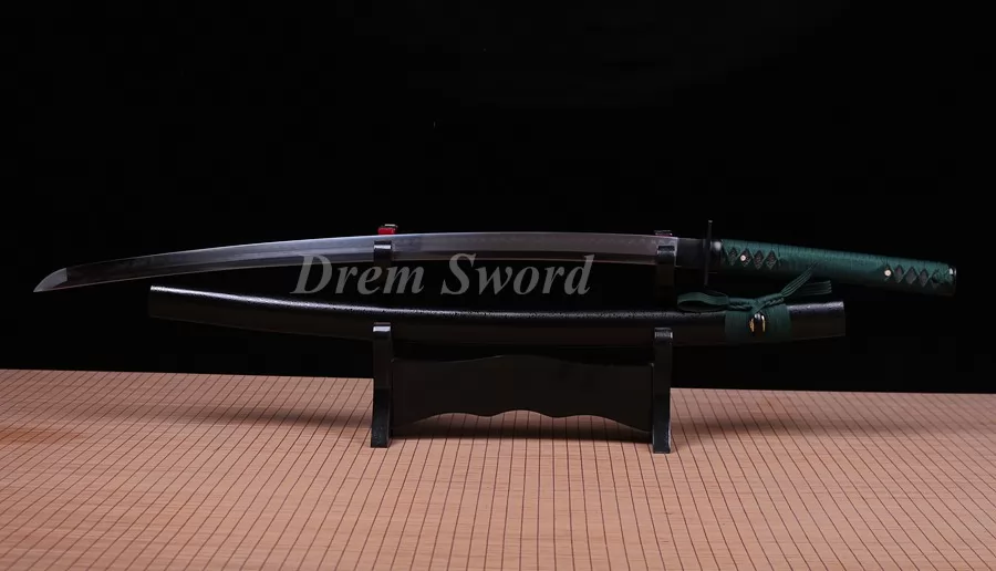 Clay tempered T10 steel handmade katana sword japanese samurai Ninja full tang sharp battle ready.